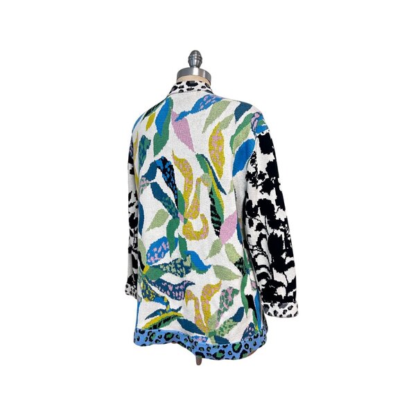 Anthropologie Maeve Cardigan Sweater Savannah Colorful Abstract Artsy Medium - Picture 4 of 7